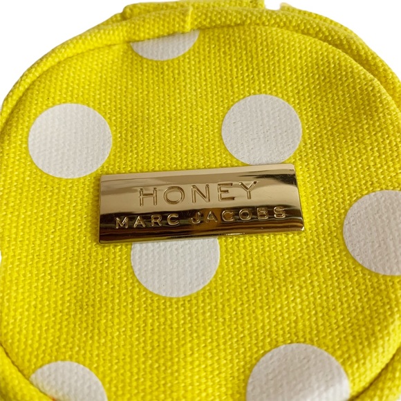 Honey Marc Jacobs Yellow Polka Dot Zippered Small Pouch - Picture 3 of 9